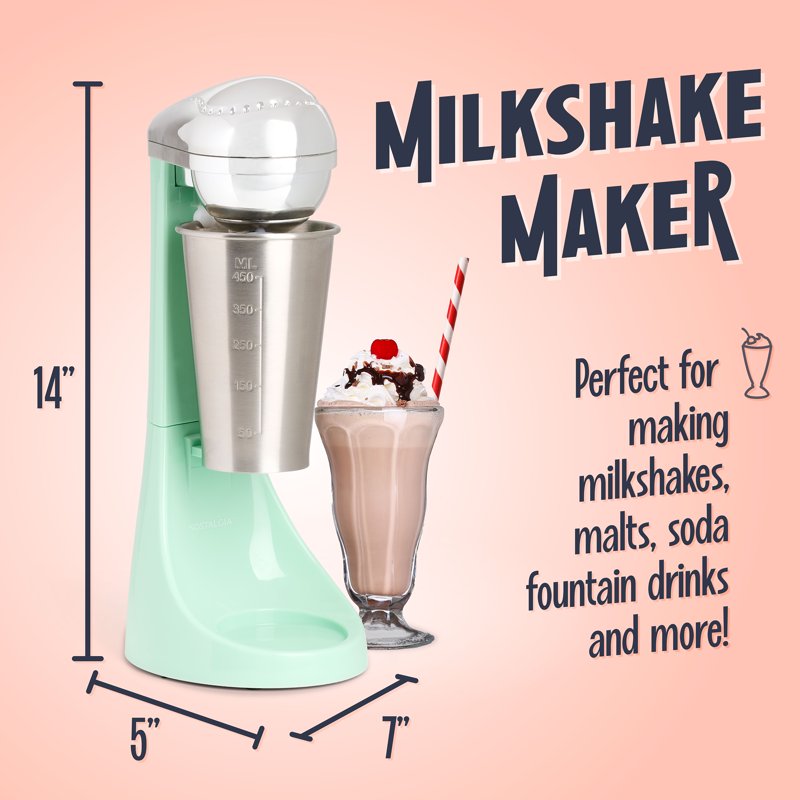 Two-Speed Electric Milkshake Maker - Jadeite