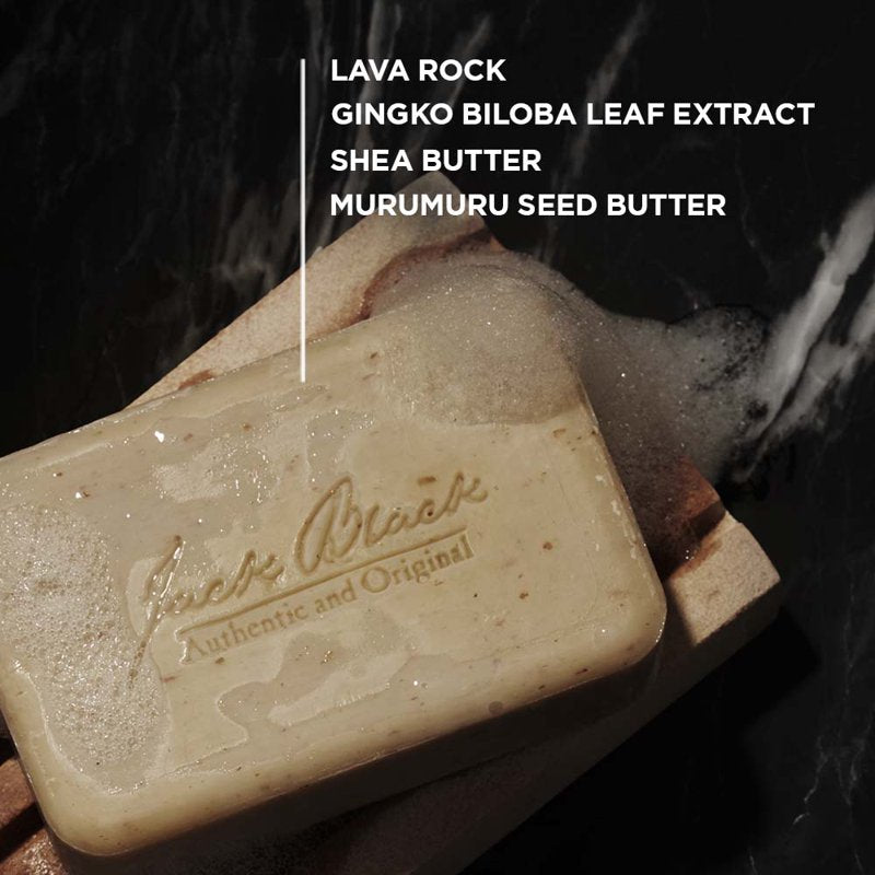 Exfoliating Body Scrub Bar Soap with Lava Rock and Shea Butter, 6 oz (3 Pack)