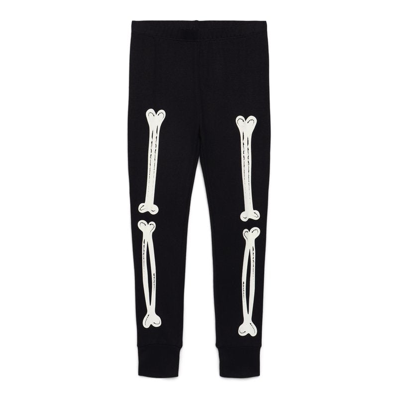 Halloween Girls' Tight Fit Long Sleeve Top & Pants Pajama Set - Black Soot 7