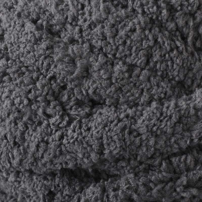 Chunky Chenille Yarn - 31.7 Yards, Charcoal Grey, Super Bulky Polyester