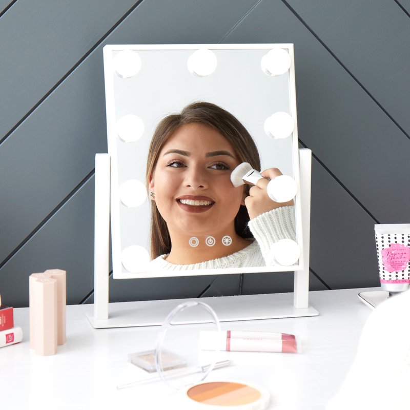 Hollywood Style LED Vanity Mirror with Dimmable Bulbs - 14.2 Inch