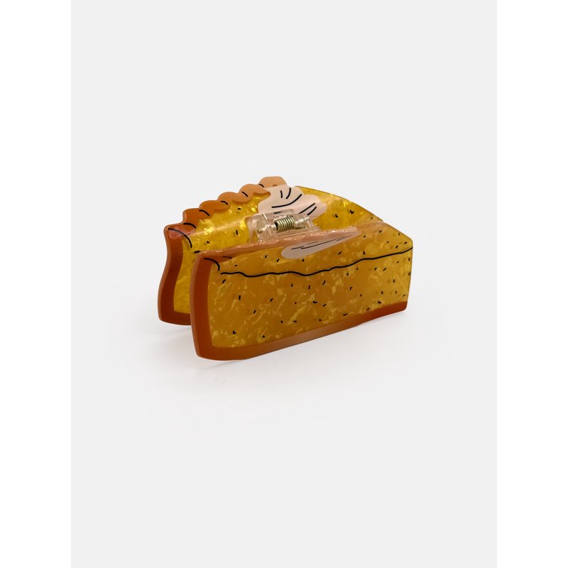 Pumpkin Pie Slice Acrylic Hair Claw - Halloween Fall Hair Accessory