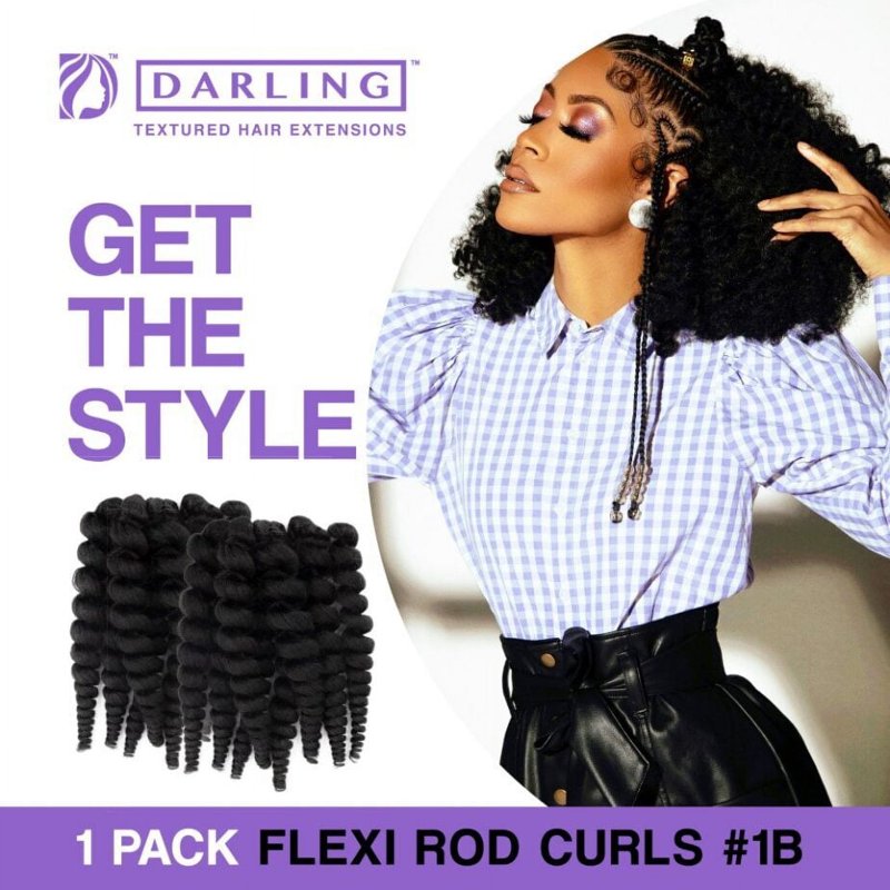 Darling Flexi Rod Curl Hair Extensions - 14 Inch, 2 Pack