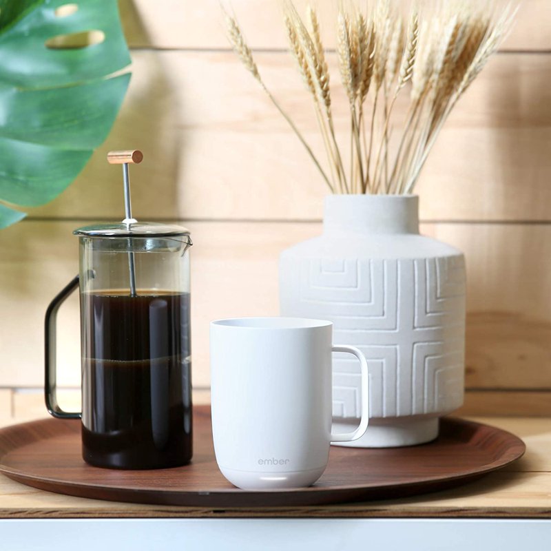 Temperature Control Smart Mug 2 - 14 oz, White - App Controlled Heated Coffee/Tea Mug