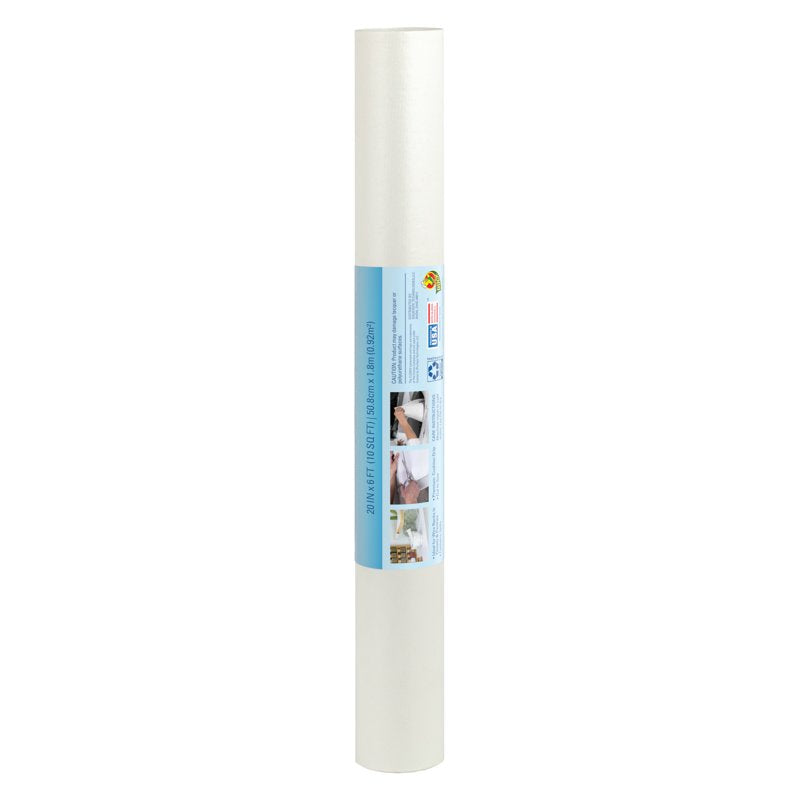Solid Grip Shelf Liner - 20 in. x 6 ft. Roll, 2 Pack, White