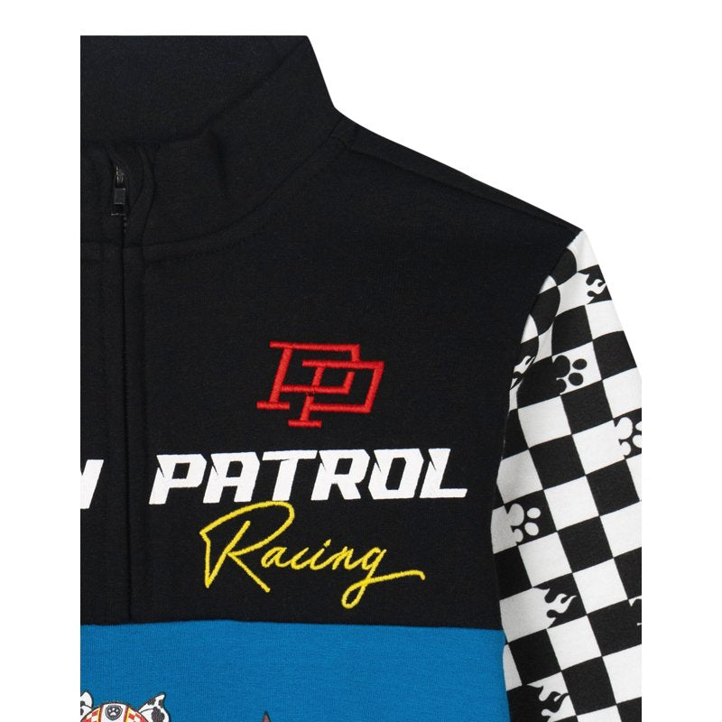 Toddler Boys Paw Patrol Skye Chase Marshall Fleece Half Zip Sweatshirt Black Blue 2T