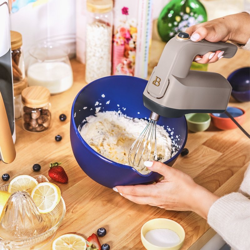 6-Speed Electric Hand Mixer - Porcini Taupe
