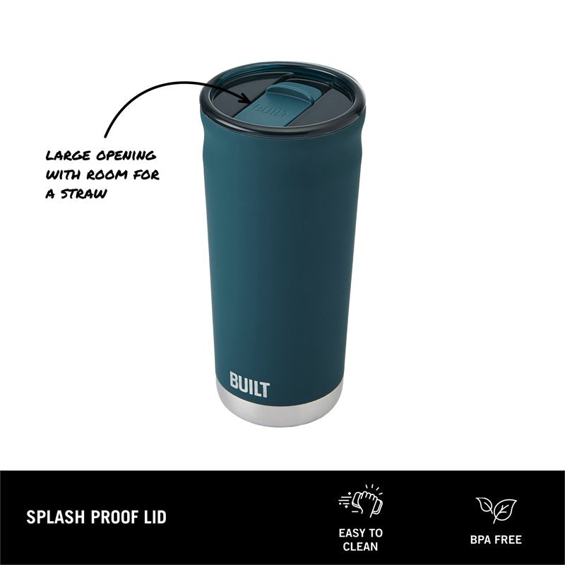 20 oz Double-Wall Insulated Stainless Steel Tumbler - Teal, 3 Pack