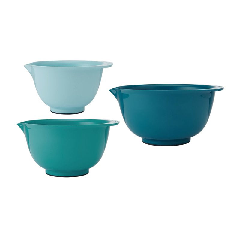 Mixing Bowl Set of 3 with Non-Slip Base - Green