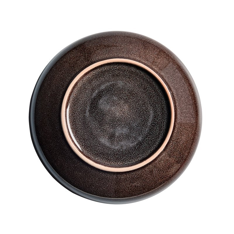 Gray Stoneware Dinner Bowl - 8.66-Inch, Microwave & Dishwasher Safe
