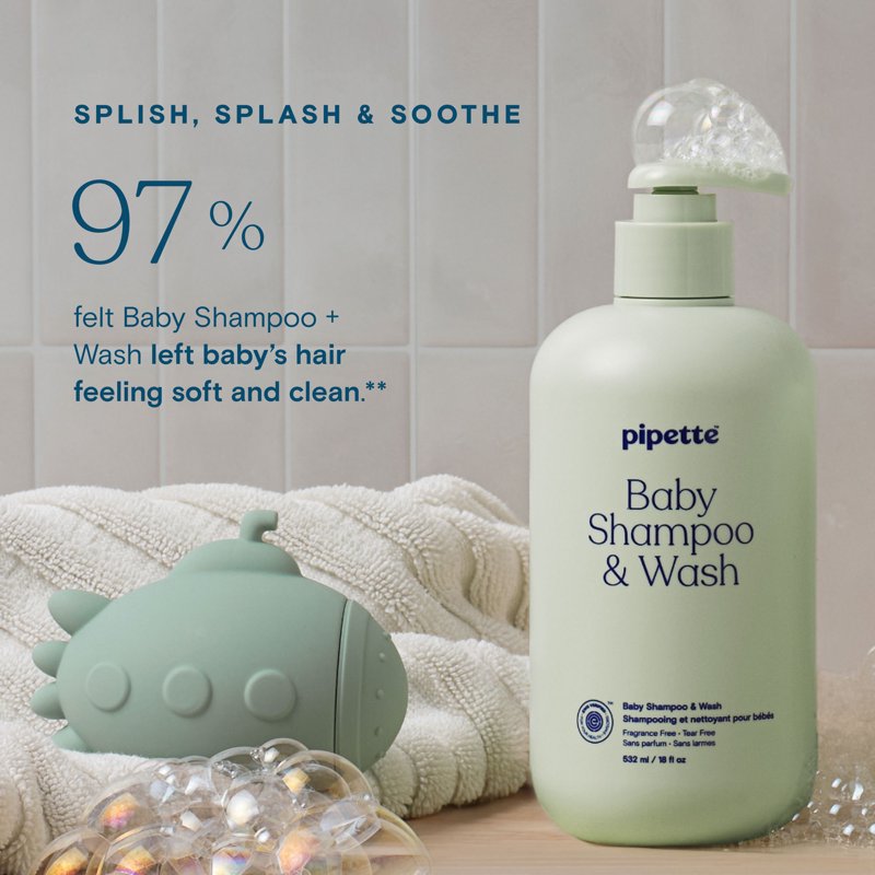 Fragrance-Free Baby Shampoo & Wash - 18 oz, Hypoallergenic & Moisturizing