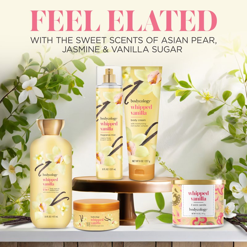 Whipped Vanilla Fragrance Body Mist - 8 fl oz Sweet Scented Spray