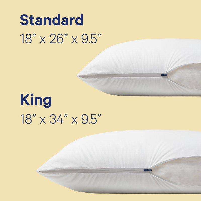 8 Pack Cooling Adjustable Memory Foam Pillow with Cotton Cover – Standard Size, Support & Comfort