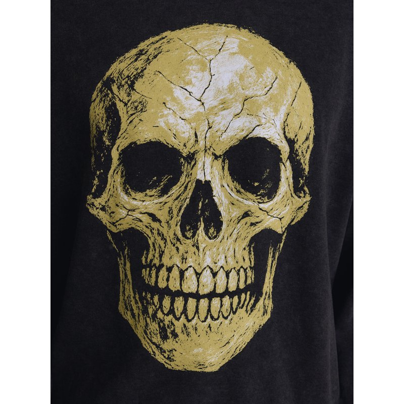 Men's Halloween Web Geometry Graphic Long Sleeve Sweatshirt - Black Soot XL