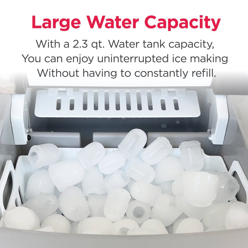 Portable Ice Maker Machine - 26 lb. Bullet Ice Maker - Black