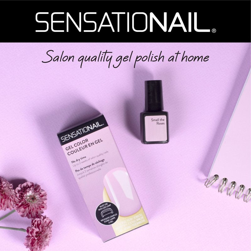 Gel Nail Polish - Smell The Roses Pink - 0.25 fl oz Long-Lasting Gloss