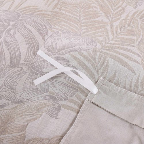 Tommy Bahama - Duvet Cover Set, Luxuriously Soft Bedding with Matching Shams, All-Cotton Yarn-Dye Fabric, Coastal Inspired Bedding Essentials (Jungle Palms Beige, Full/Queen)