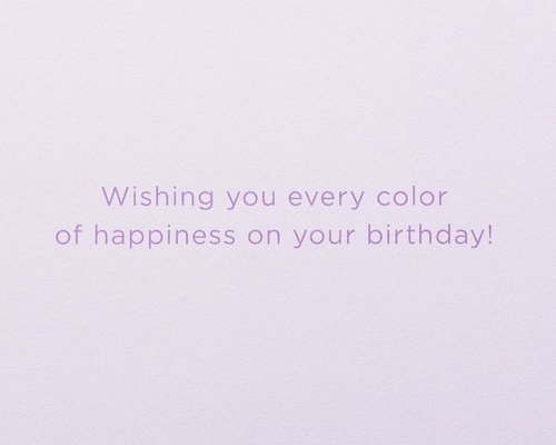 Papyrus Birthday Card - Designed by Judith Leiber (Every Color of Happiness)