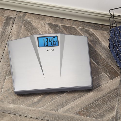 Taylor Digital Bathroom Scale, 1 Count (Pack of 1), Silver