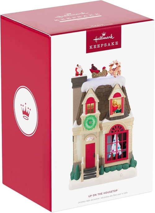 Hallmark Keepsake Christmas Tabletop Decoration - 2025 Up On The Housetop Musical With Light & Motion
