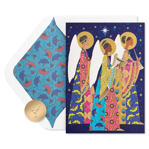 Papyrus Religious Christmas Card (Peace, Wisdom, and Joy)