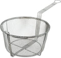 Carlisle FoodService Products Chrome Plated Steel Mesh Fryer Basket, 11.25" Diameter x 6.25" Depth