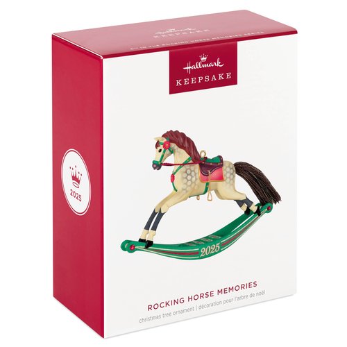Hallmark Keepsake Christmas Ornament 2025, Rocking Horse Memories 2025, Gifts for Christmas Lovers