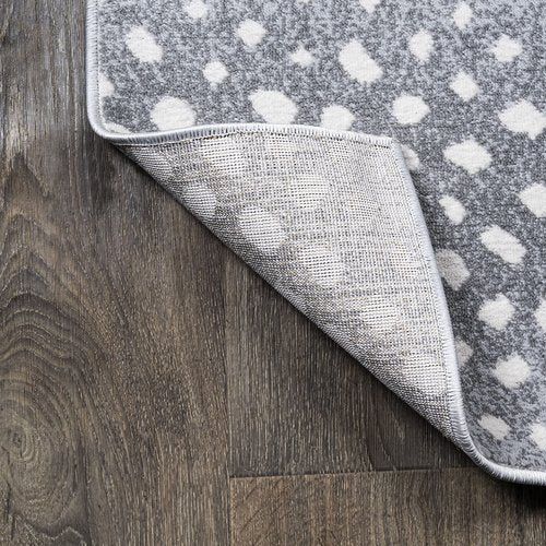 JONATHAN Y Antelope Modern Light Gray/Cream Runner Rug, 2x8, Animal Prints, Casual, Easy-Cleaning for Living Room, Bedroom, Kitchen, Pet Friendly, Non-Shedding (SAF100B-28)