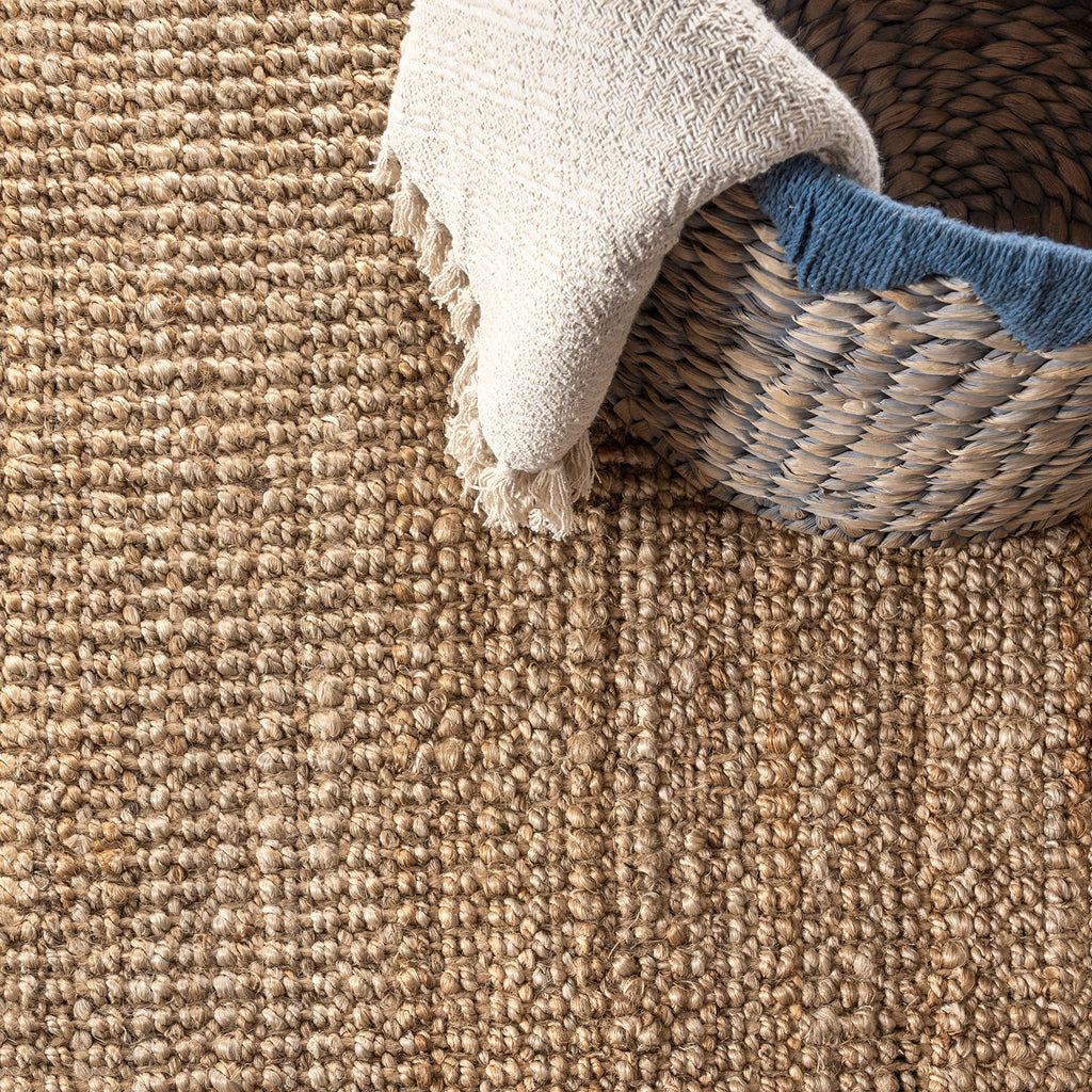 JONATHAN Y Pata Hand Woven Chunky Jute Natural Runner Rug, 2x14, Bohemian, Rustic, Cottage, Easy-Cleaning for Living Room, Bedroom, Kitchen, Non-Shedding (NRF102A-214)