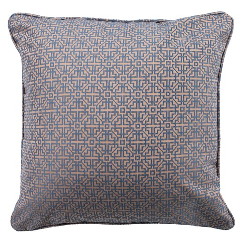 SAFAVIEH Home Caitria Blue and Tan 20-inch Decorative Pillow Pillow