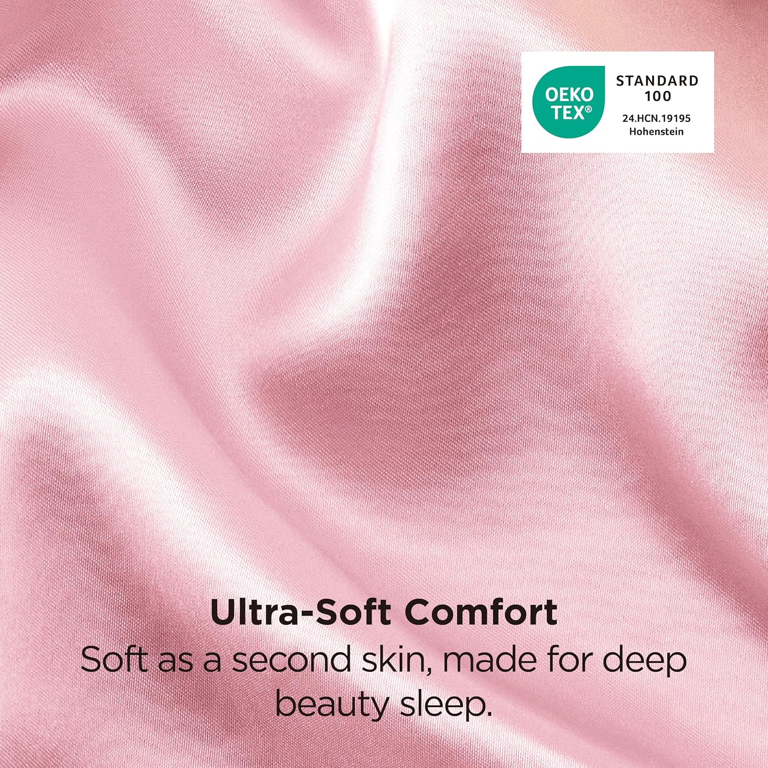 Bedsure King Size Satin Pillowcase Set - Pink Silky Pillow Cases for Hair & Skin | 20x36 Inches, 2-Pack