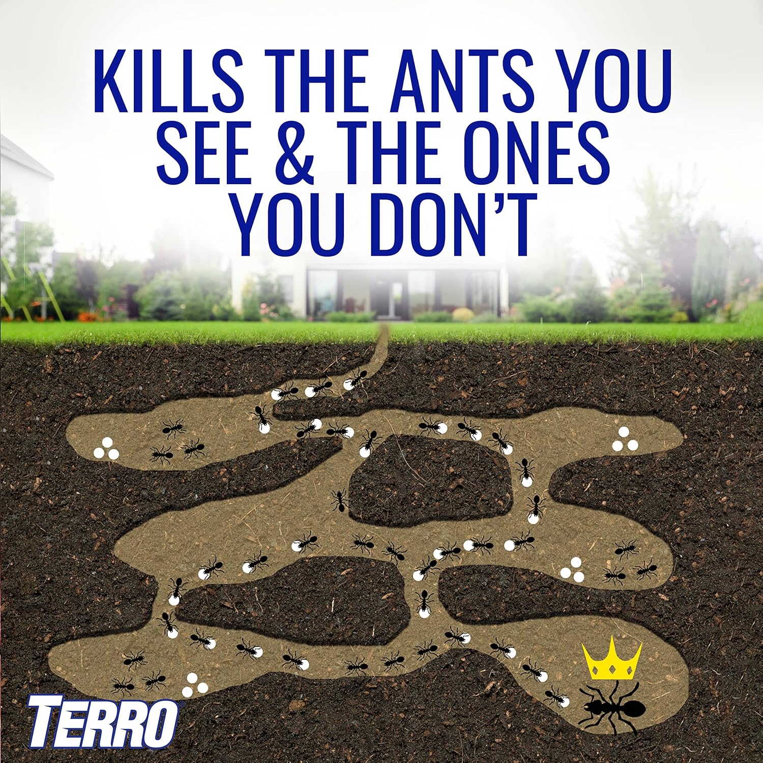 TERRO Outdoor Ant Killer Bait Stakes - Effective Liquid Formula for Fast Pest Control
