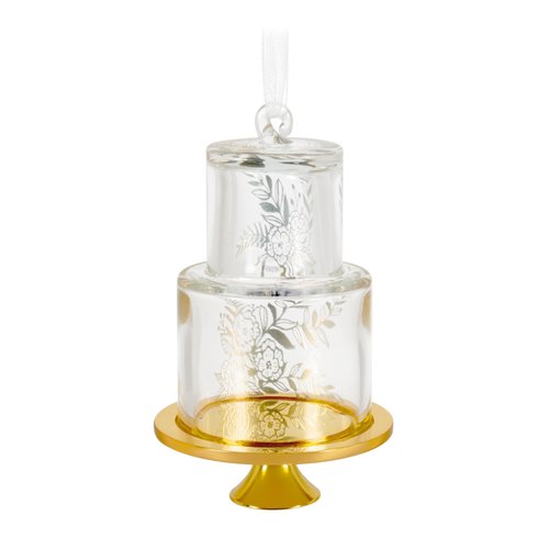 Hallmark Keepsake Christmas Ornament, Our Sweet Beginning 2025, Glass, Wedding Gifts