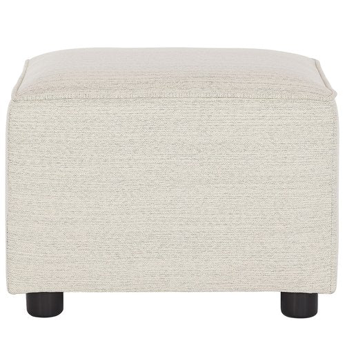 Evolur Holland Upholstered Ottoman in Thunder, Foot Rest Stool for Nursing Moms, Tool-Free Assembly, Made for Every Décor