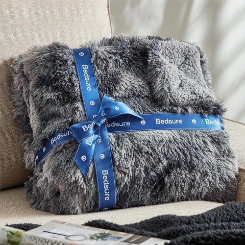 Bedsure GentleSoft Faux Fur Throw Blanket - Cozy Sherpa Fleece for Couch & Bed | Plush Winter Decor