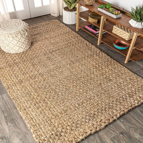 JONATHAN Y Estera Hand Woven Boucle Chunky Jute Natural Indoor Area Rug, 3x5, Bohemian, Transitional, Easy-Cleaning for Living Room, Bedroom, Kitchen, Pet Friendly, Non-Shedding (NFR102A-3)