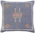 SAFAVIEH Home Collection Petrea 18-inch Boho Blue Decorative Accent Pillow PLS9700A-1818, 1'6" x 1'6" Square