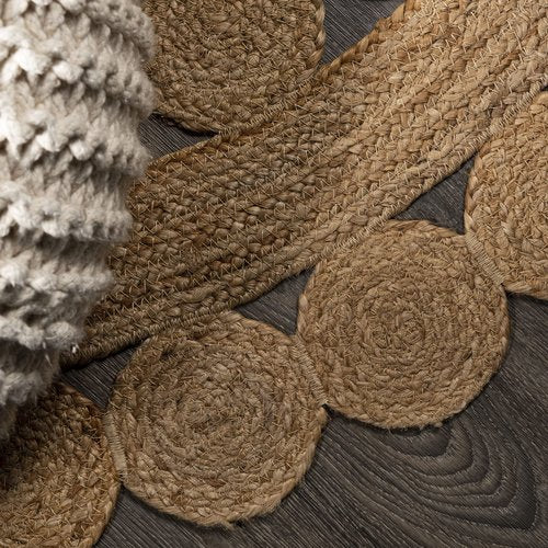 JONATHAN Y Bodhi Jute Hippie Circle Natural 4' Round Indoor Area Rug, Natural-Fibers, Geometric, Easy-Cleaning for Living Room, Bedroom, Kitchen, Pet Friendly, Non-Shedding (RNF104A-4R)