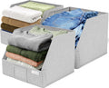 VIVIDECOR Trapezoid Closet Bins - Light Gray Fabric Storage Baskets, 12x12x10, 3 Pack | Collapsible Organizers