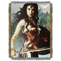 Northwest DC - Wonder Woman Woven Tapestry Throw Blanket, 48" x 60", We War