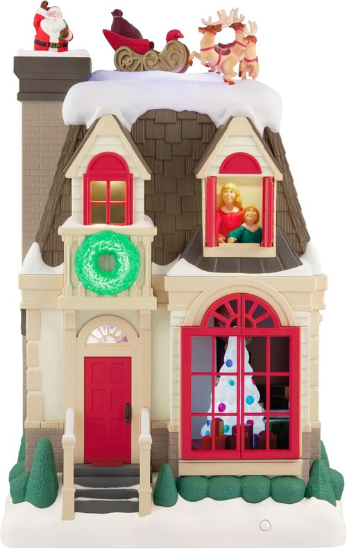 Hallmark Keepsake Christmas Tabletop Decoration - 2025 Up On The Housetop Musical With Light & Motion