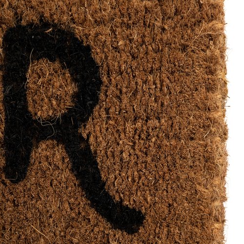 Creative Co-Op Bonjour/Au Revoir Rectangle Coir Doormat