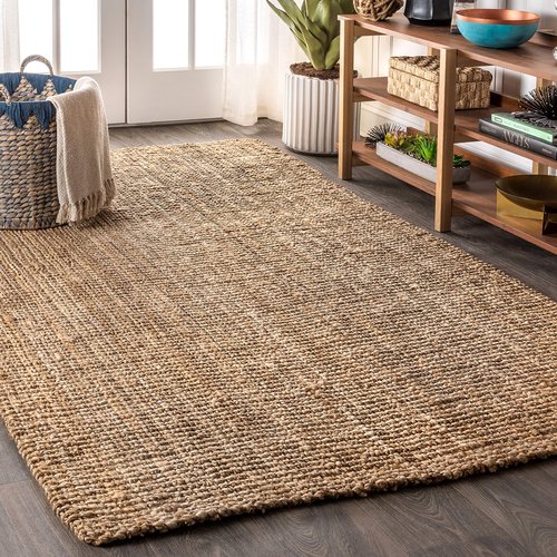 JONATHAN Y Pata Hand Woven Chunky Jute Natural Indoor Area Rug, 3x5, Bohemian, Rustic, Cottage, Easy-Cleaning for Living Room, Bedroom, Kitchen, Non-Shedding (NRF102A-3)