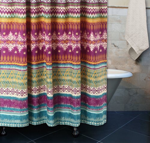 Greenland Home Southwest Shower Curtain, Siesta, 72 x 72