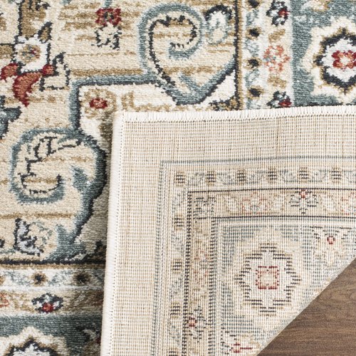 SAFAVIEH Lyndhurst Collection Runner Rug - 2'3" x 8', Cream & Beige, Traditional Oriental Design, Non-Shedding & Easy Care, Ideal for High Traffic Areas in Living Room, Bedroom (LNH338B)