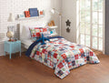 URBAN PLAYGROUND Kids Boys Cotton Comforter Set (Includes 2 Pillows) (Twin, Plaid)