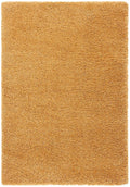 SAFAVIEH Hudson Shag Collection Accent Rug - 2' x 3', Gold, Modern Solid Design, Non-Shedding & Easy Care, 2-inch Thick Ideal for High Traffic Areas in Entryway, Living Room, Bedroom (SGH220D)
