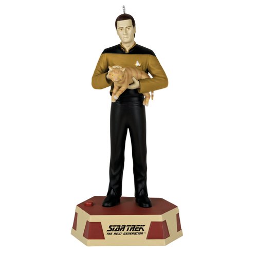 Hallmark Keepsake Christmas Ornament, Star Trek: The Next Generation Data's Ode to Spot with Sound, Gifts for Trekkies