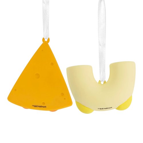 Hallmark Better Together Mac and Cheese Magnetic Christmas Ornaments, Set of 2, Shatterproof