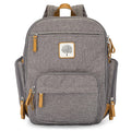 Parker Baby Diaper Backpack - Insulated Full Zip Diaper Bag for Parents - Gray Color
